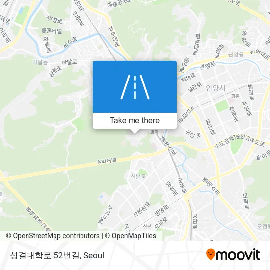 성결대학로 52번길 map