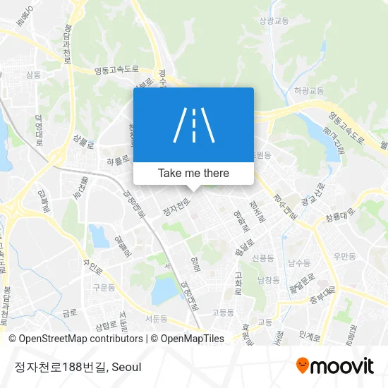 정자천로188번길 map