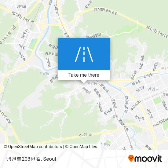 냉천로203번길 map