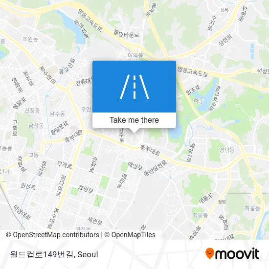 월드컵로149번길 map