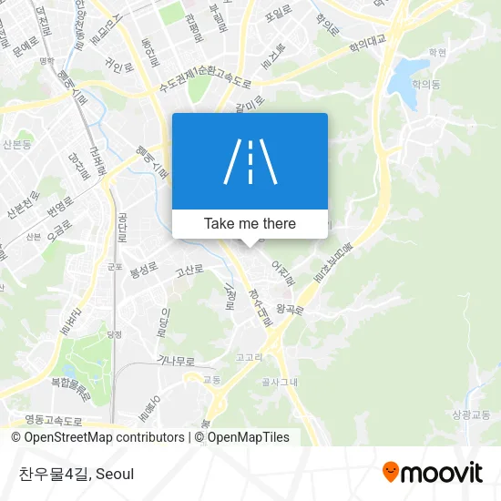 찬우물4길 map