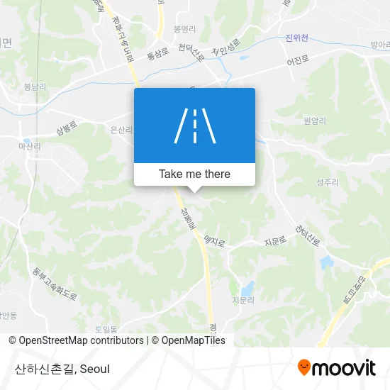 산하신촌길 map