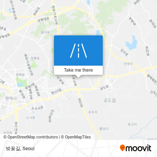 벚꽃길 map