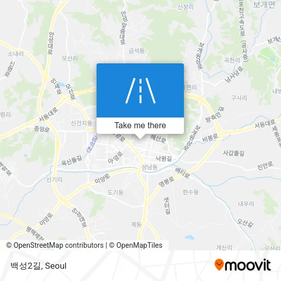 백성2길 map