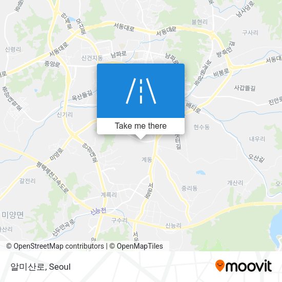 알미산로 map
