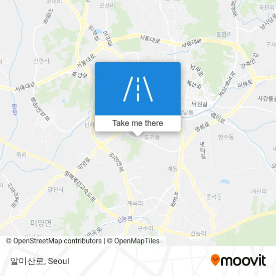 알미산로 map