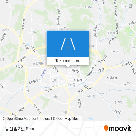 동산밑2길 map