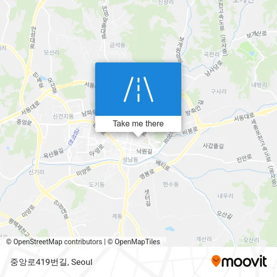 중앙로419번길 map