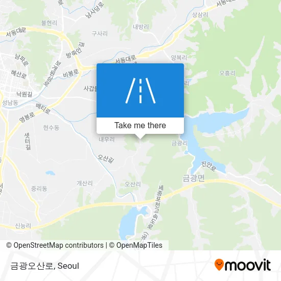 금광오산로 map