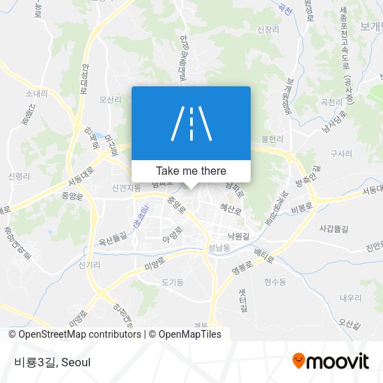 비룡3길 map
