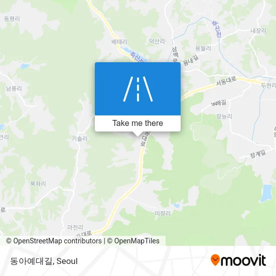 동아예대길 map