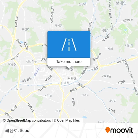 혜산로 map