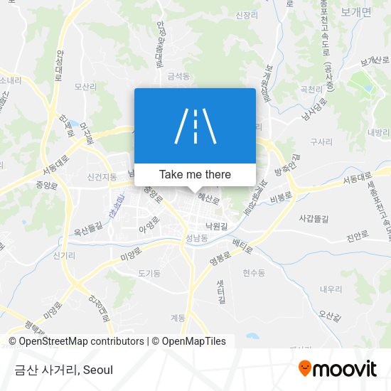 금산 사거리 map