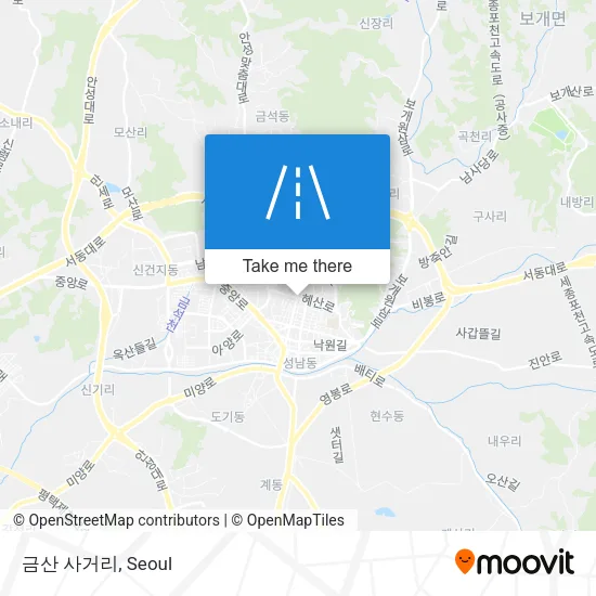 금산 사거리 map