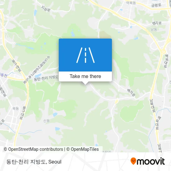 동탄-천리 지방도 map