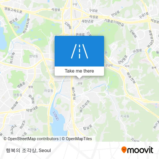 행복의 조각상 map
