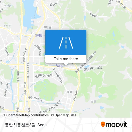 동탄치동천로3길 map