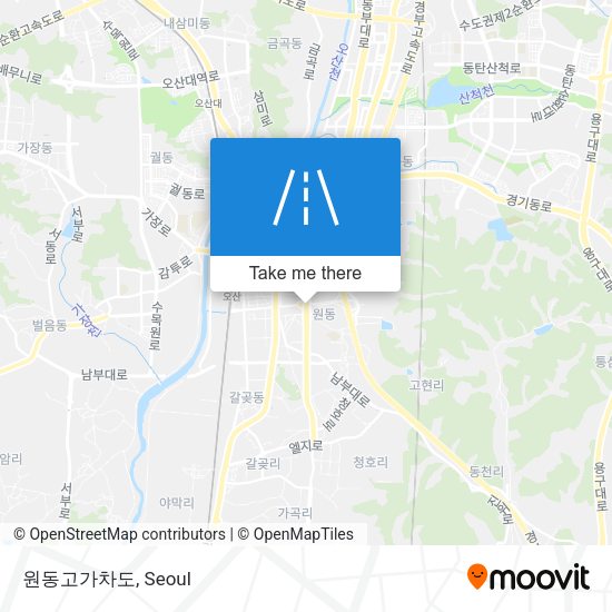 원동고가차도 map