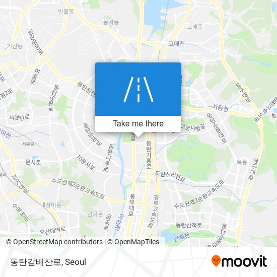 동탄감배산로 map