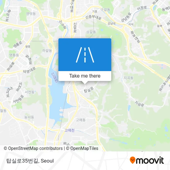 탑실로35번길 map