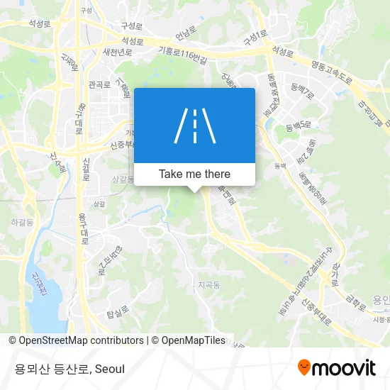 용뫼산 등산로 map