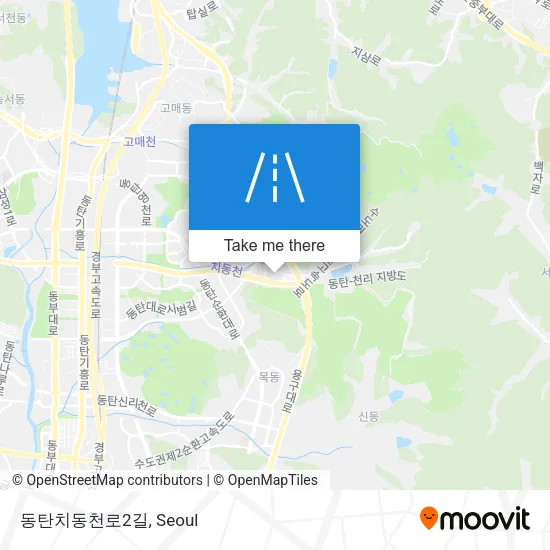 동탄치동천로2길 map
