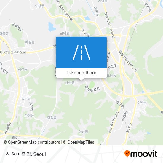 산현마을길 map