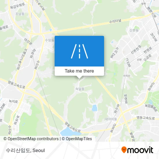 수리산임도 map