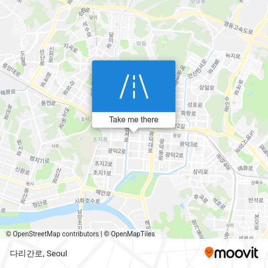 다리간로 map