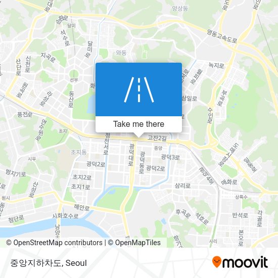 중앙지하차도 map
