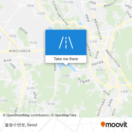 물왕수변로 map