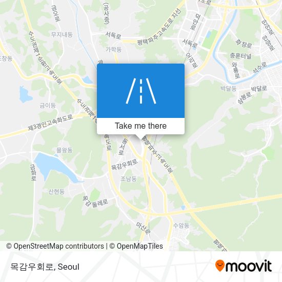 목감우회로 map