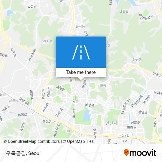 우목골길 map