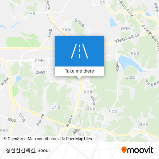 장현천산책길 map