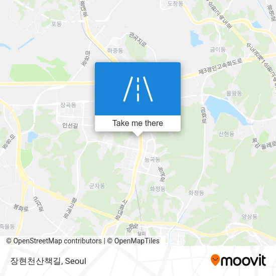 장현천산책길 map