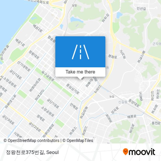 정왕천로375번길 map