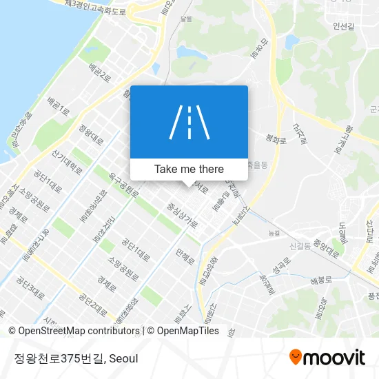 정왕천로375번길 map