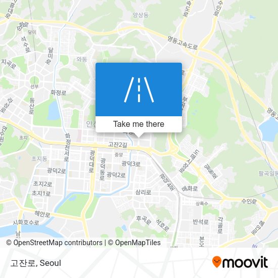 고잔로 map