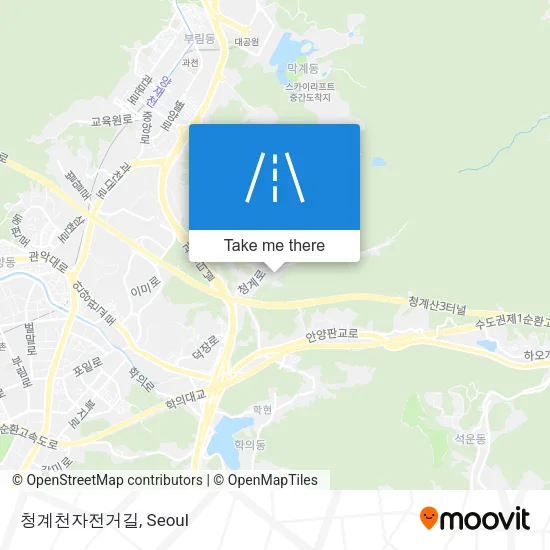 청계천자전거길 map
