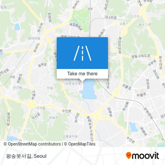 왕송못서길 map