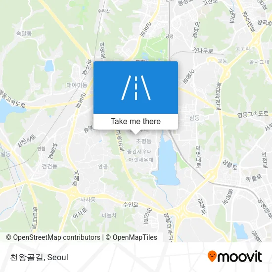 천왕골길 map