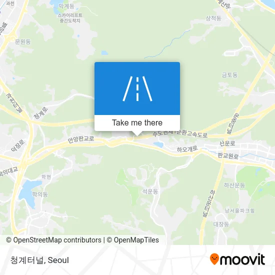 청계터널 map