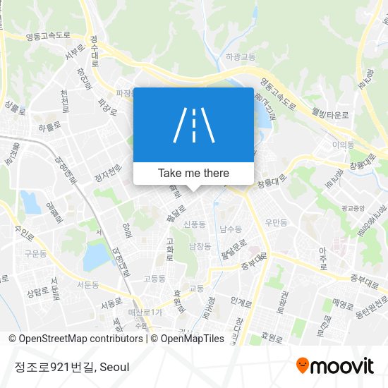 정조로921번길 map