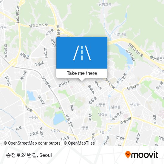 송정로24번길 map