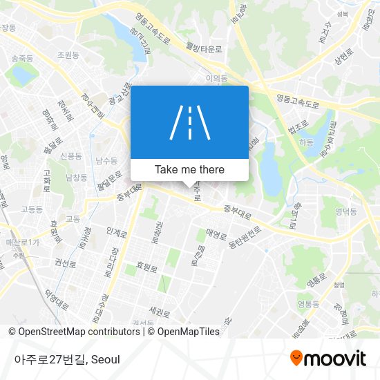 아주로27번길 map