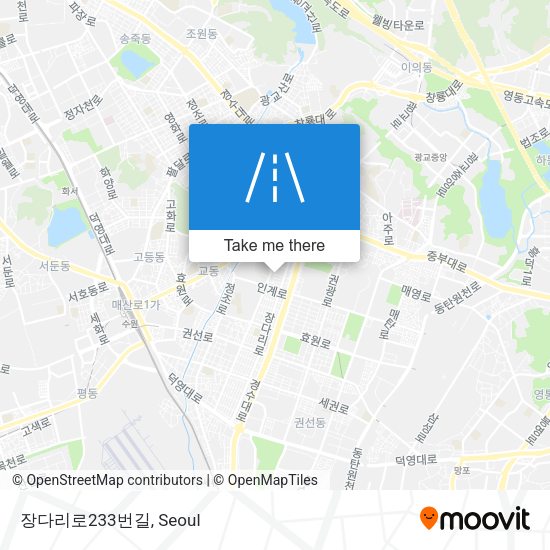 장다리로233번길 map