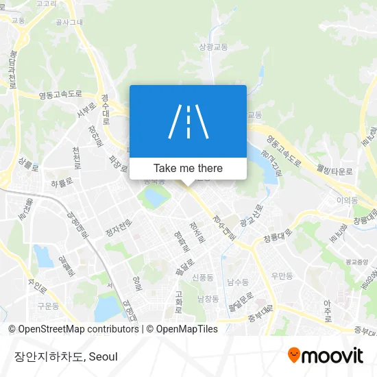 장안지하차도 map