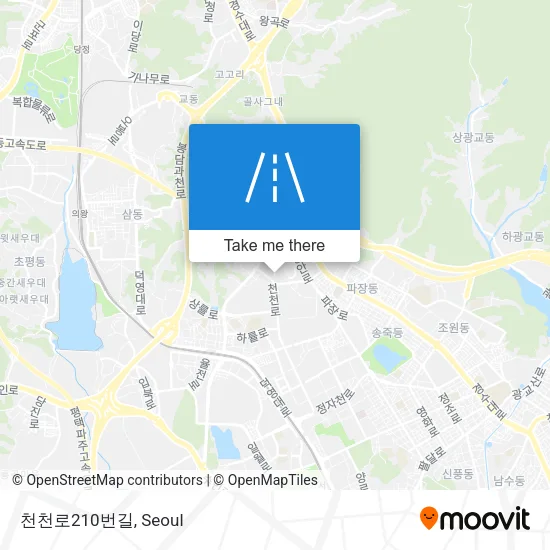천천로210번길 map