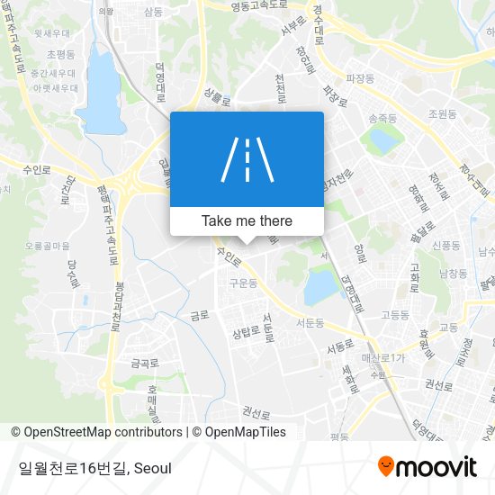 일월천로16번길 map