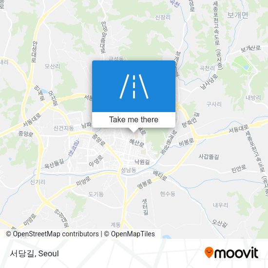 서당길 map